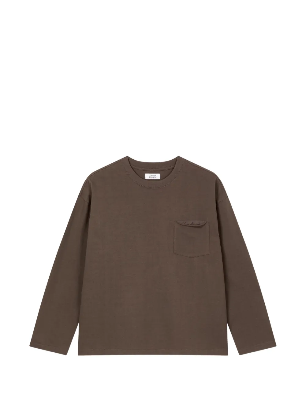 TOMBOY embroidered-detail pocket T-shirt