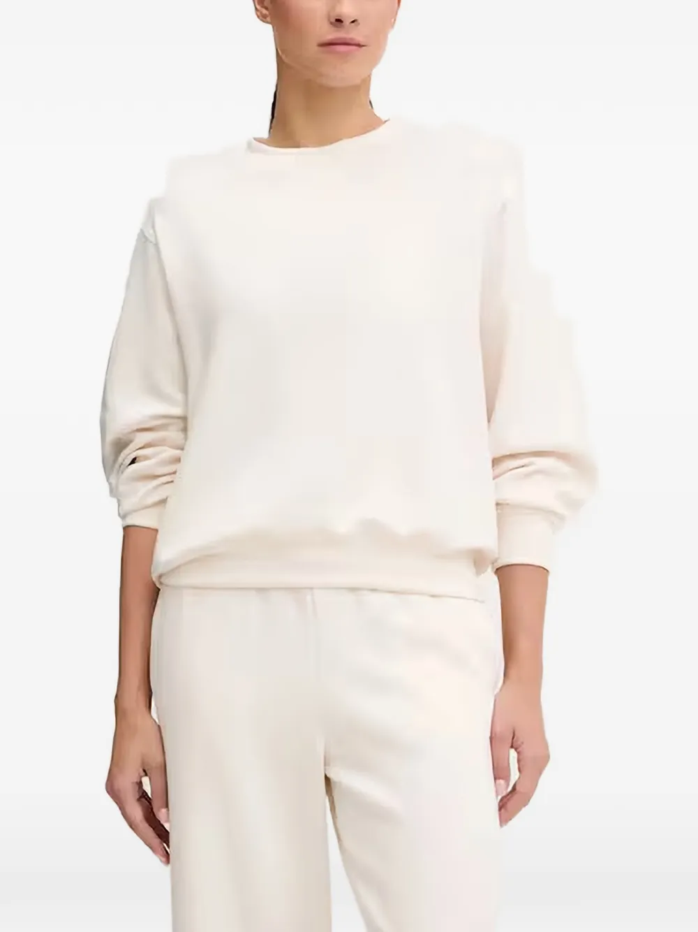 BANANA MOON wellness lettering sweatshirt - Nude