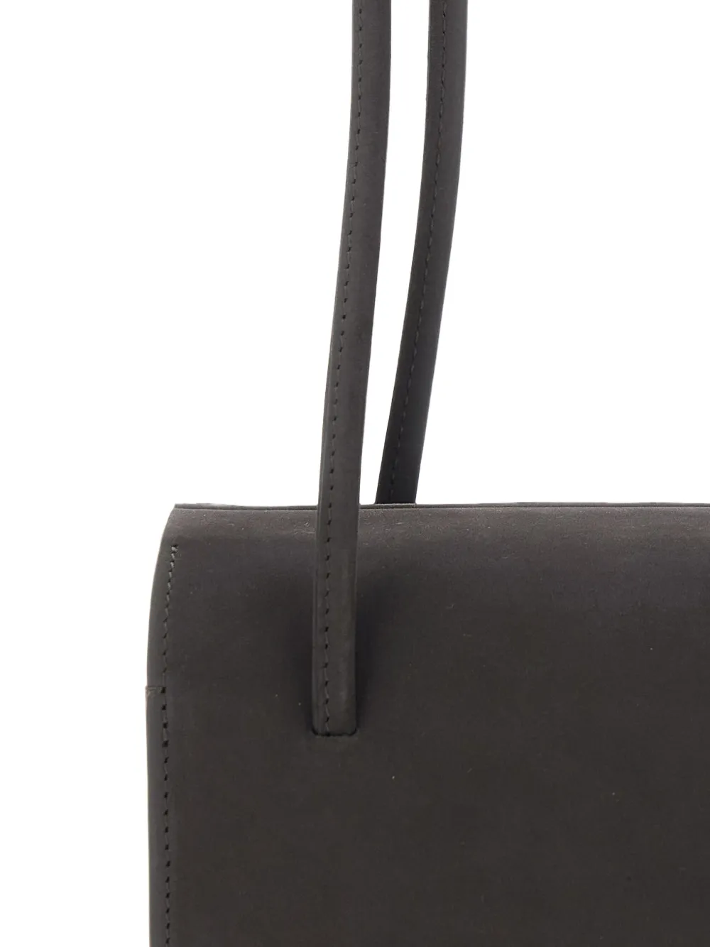 Fane Mini Mie Leather Shoulder Bag in Grey, view 3
