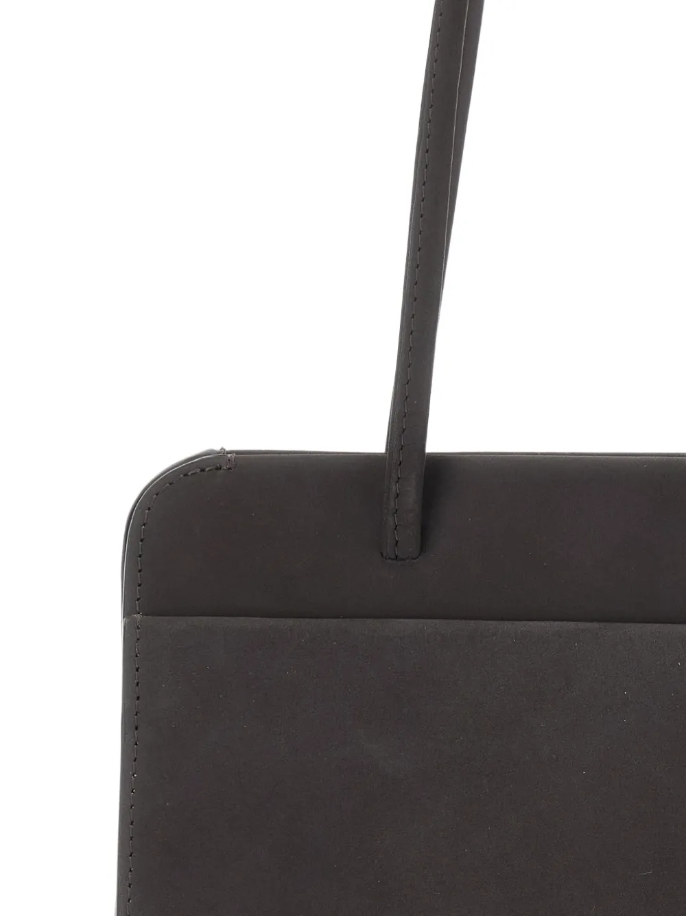 Fane Lisse Leather Shoulder Bag in Brown, view 3