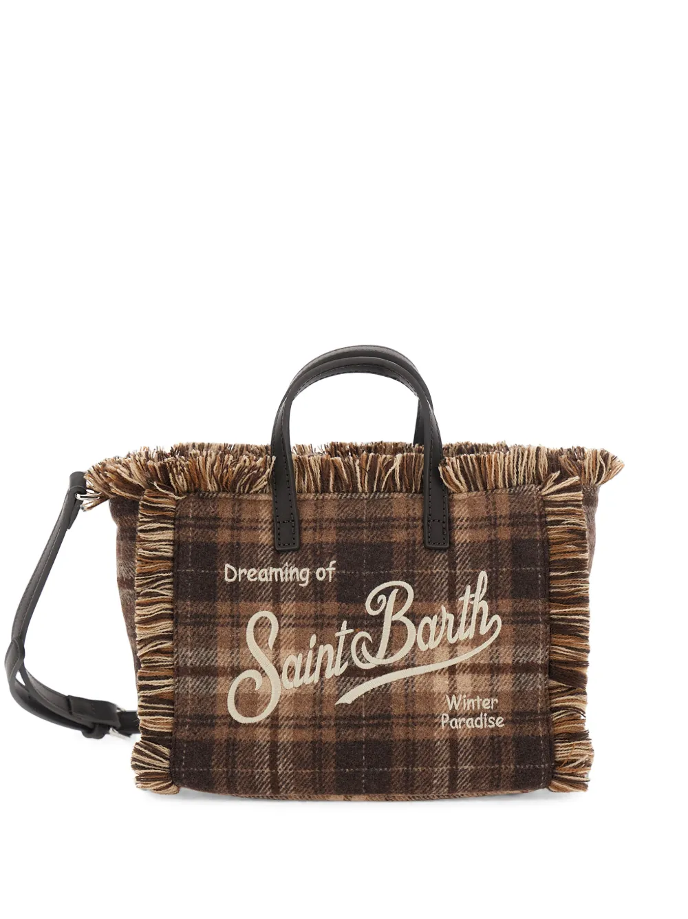 MC2 Saint Barth mini Vanity checked tote bag