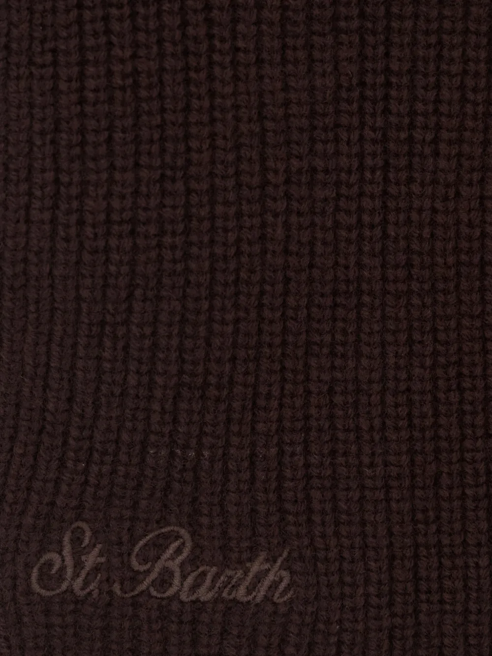 MC2 Saint Barth ribbed-knit scarf Bruin