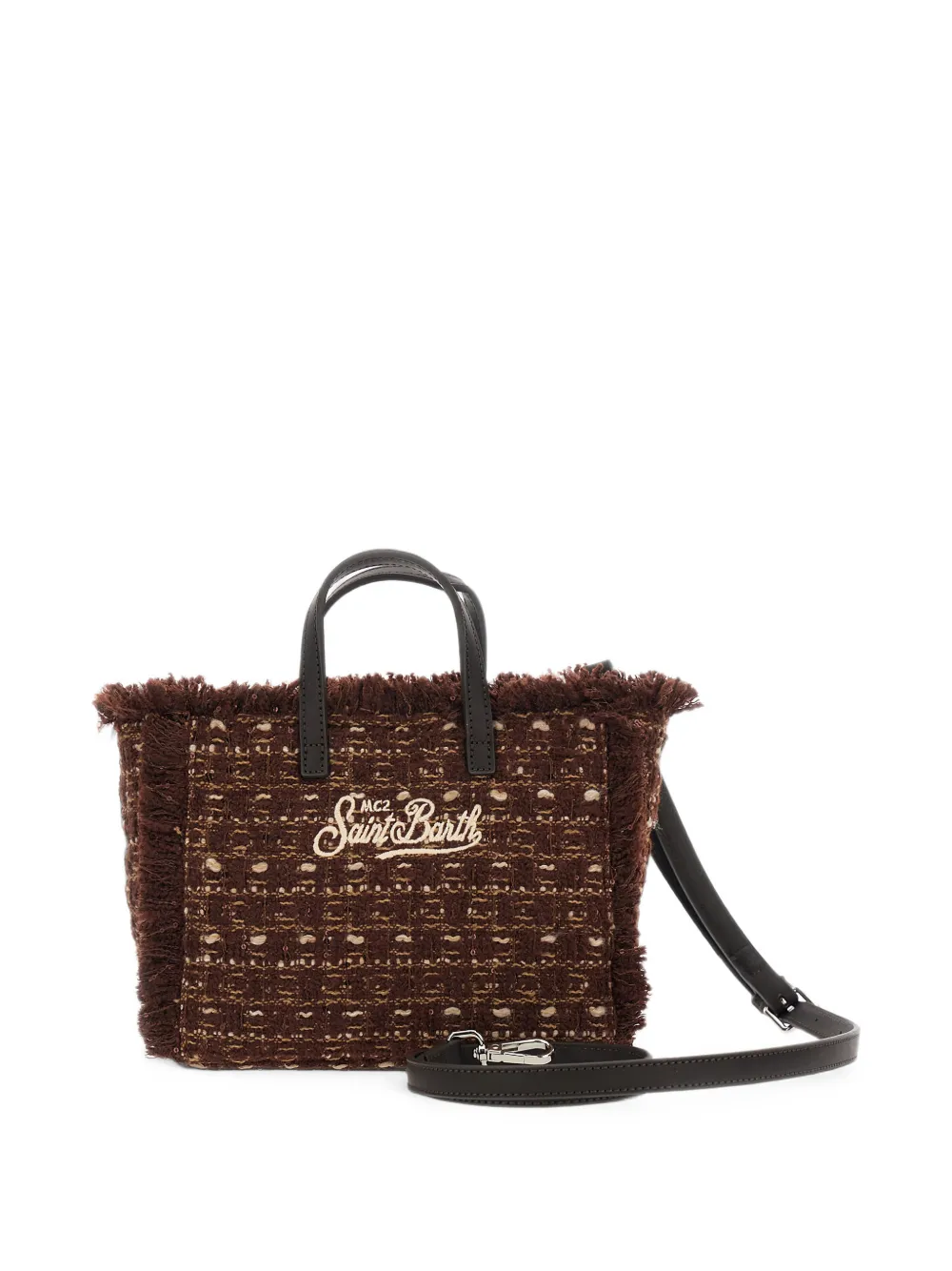 MC2 Saint Barth Vanity tweed mini-shopper Bruin