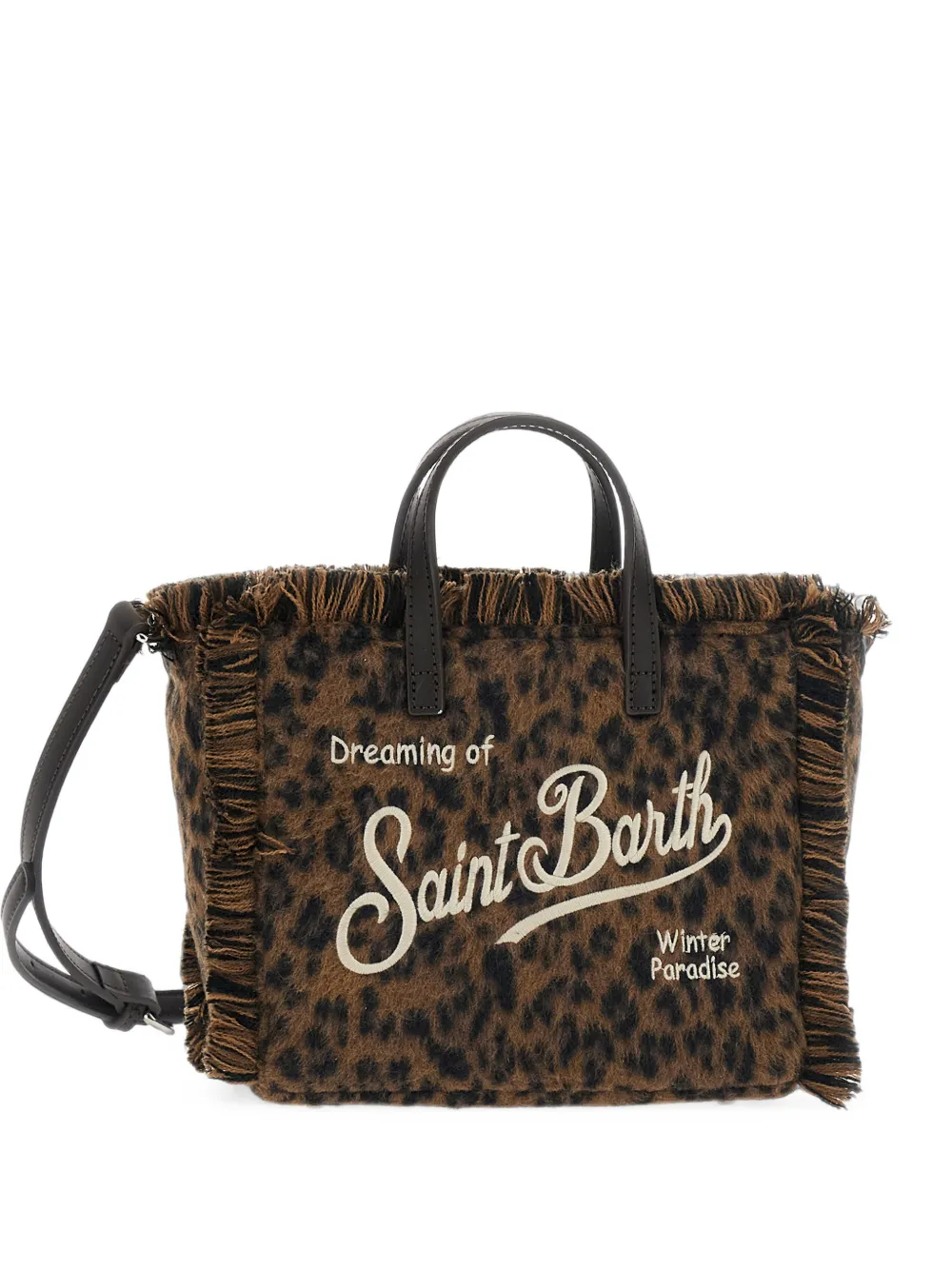 MC2 Saint Barth mini Vanity leopard-print tote bag
