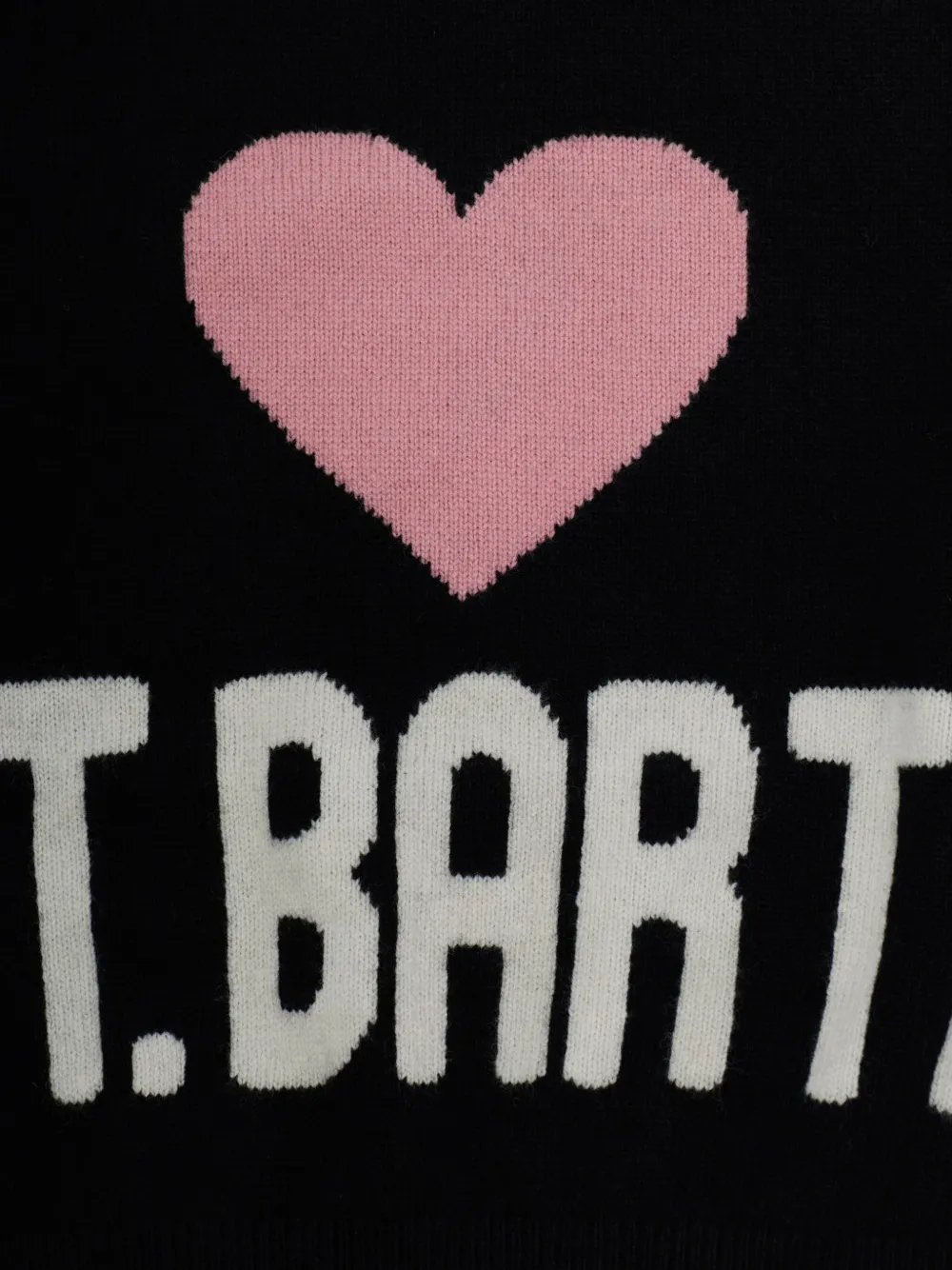 MC2 Saint Barth Kids Kyla trui met intarsiabreisel Zwart