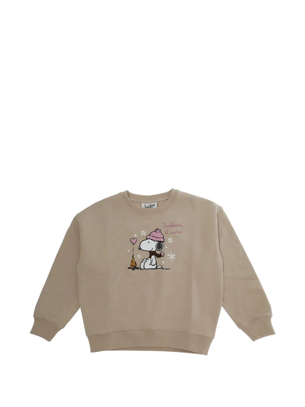MC2 Saint Barth Kids x Peanuts Snoopy sweat à broderie - Tons neutres