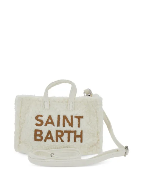 MC2 Saint Barth logo-embroidered shearling-effect tote bag