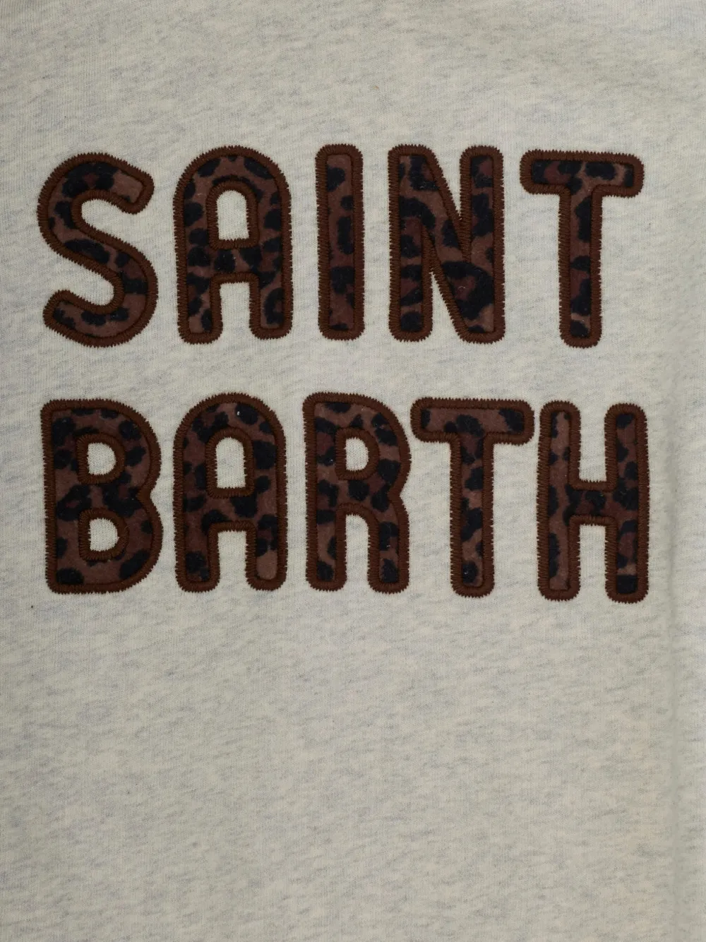 MC2 Saint Barth Kids Mindy logo-patch hoodie Grijs