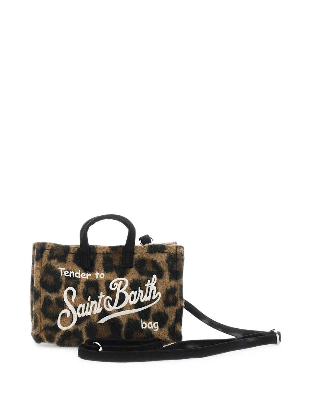 MC2 Saint Barth leopard-print embroidered tote bag Bruin