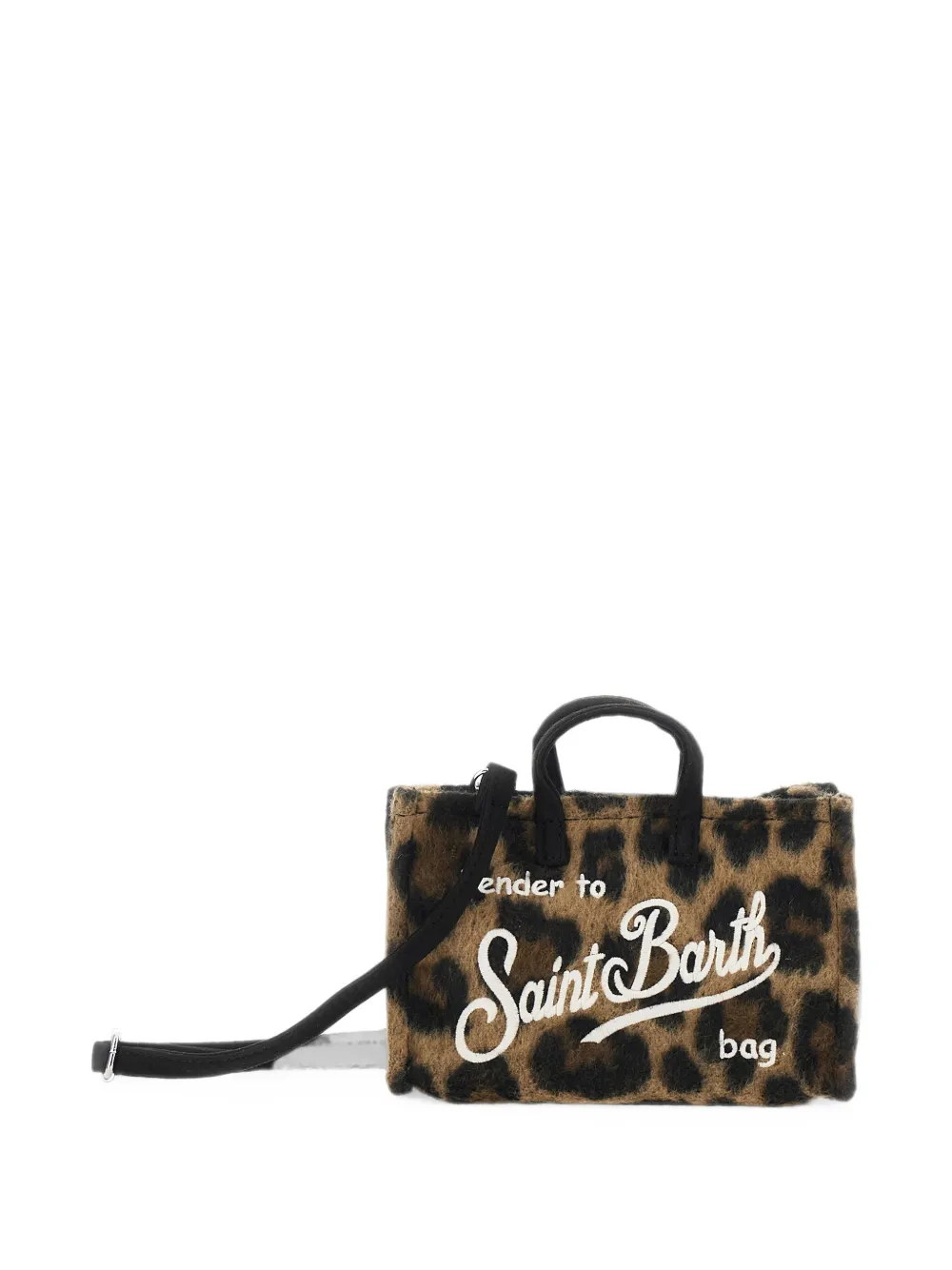 MC2 Saint Barth leopard-print embroidered tote bag Bruin