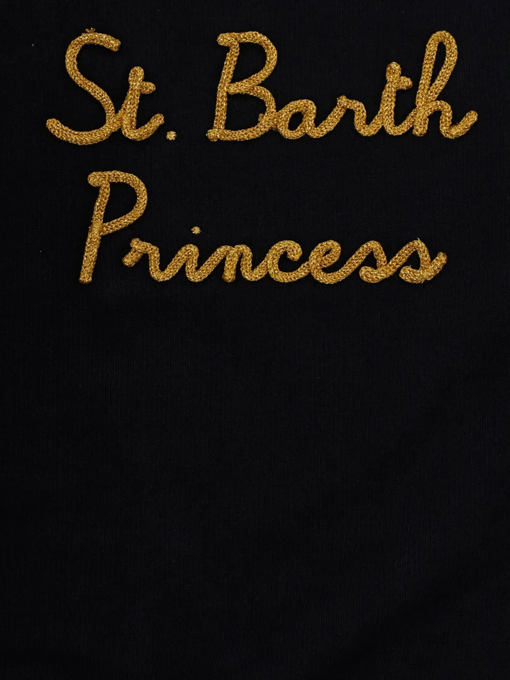 MC2 Saint Barth Kids Briony sweater met geborduurd logo Zwart