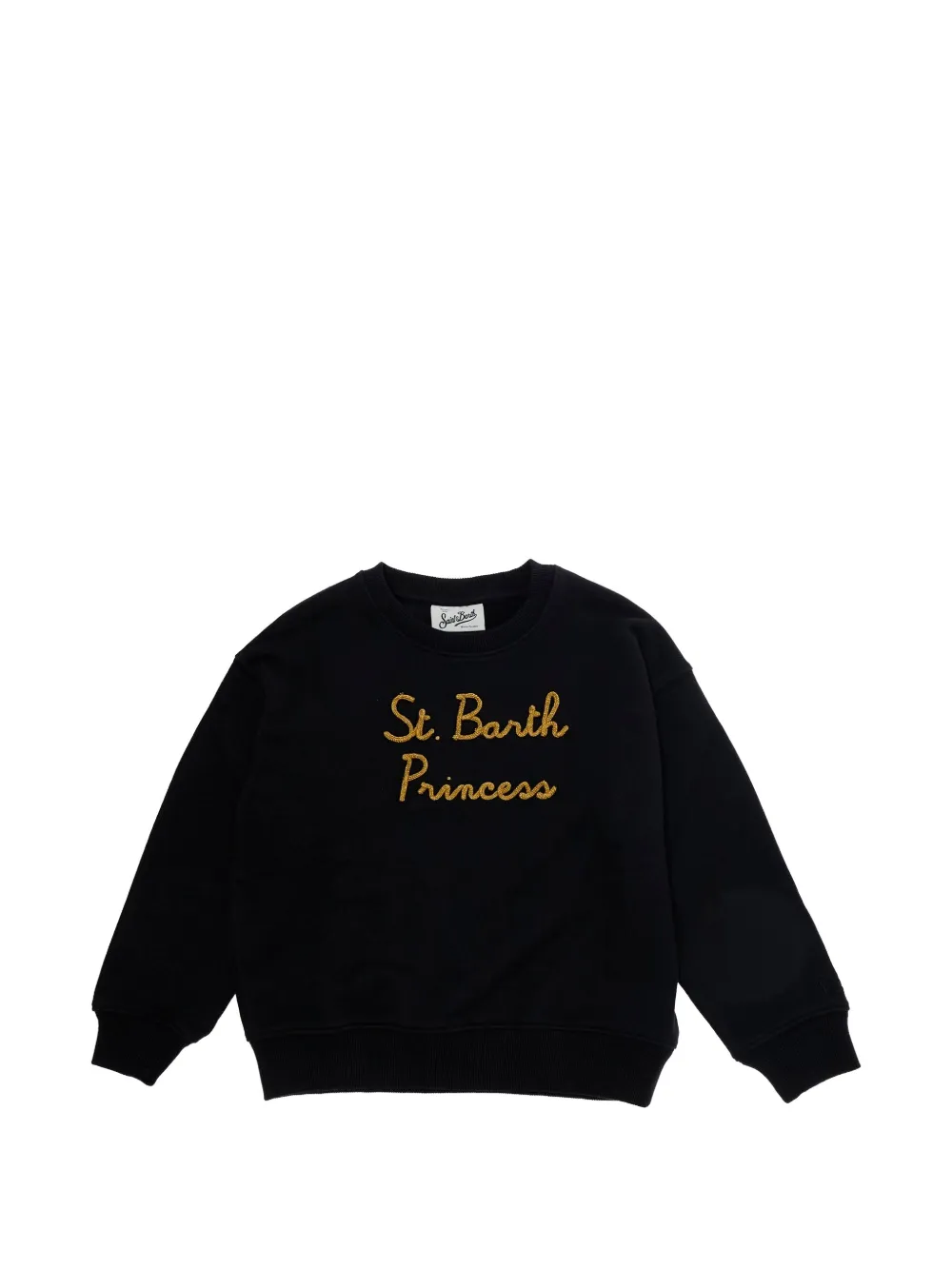 MC2 Saint Barth Kids Briony logo-embroidered sweatshirt - Noir
