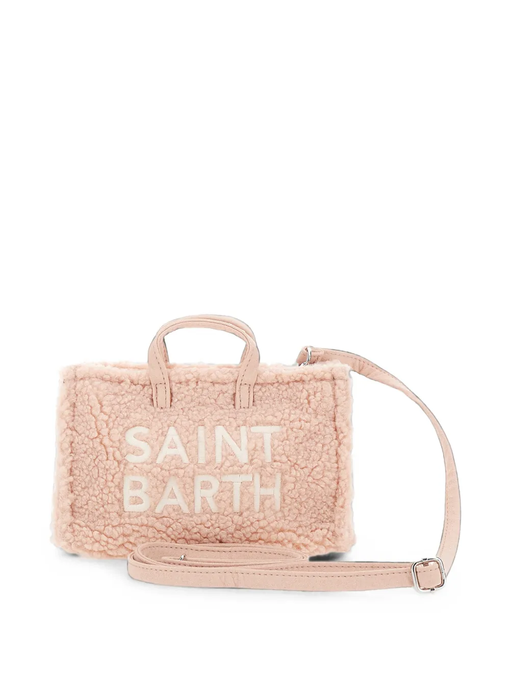 MC2 Saint Barth Kids Schoudertas van imitatie lamswol Roze