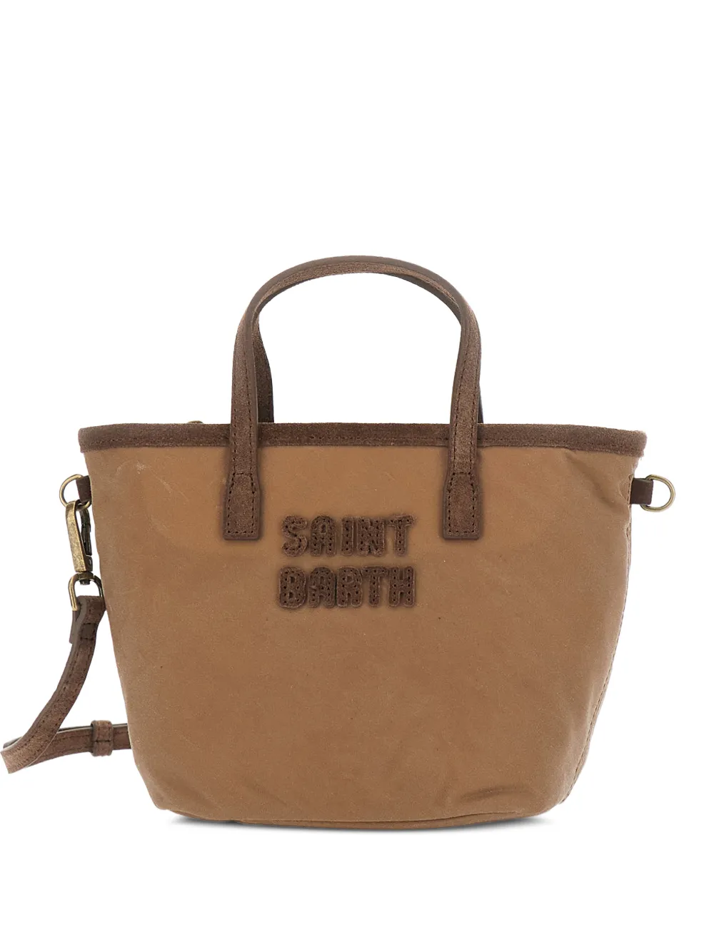 MC2 Saint Barth mini City logo-detail tote bag Beige