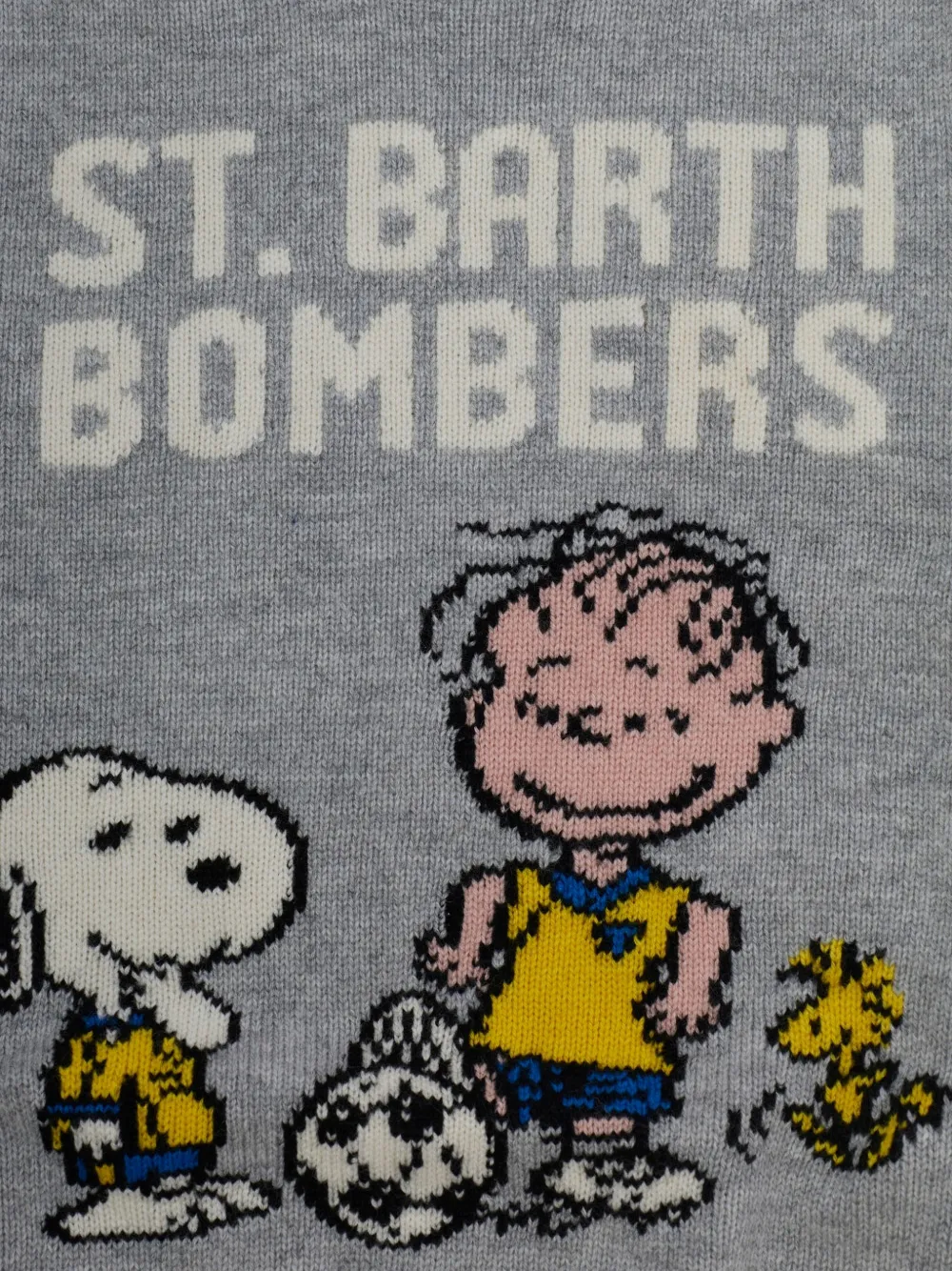 MC2 Saint Barth Kids x Peanuts Douglas intarsia-knit sweater Grijs