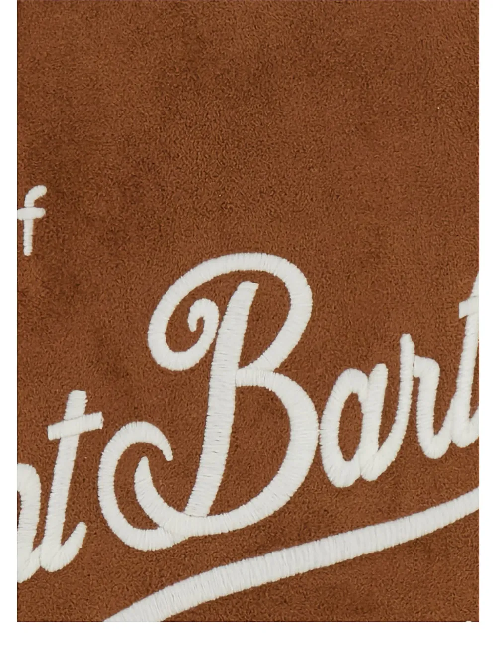 MC2 Saint Barth Kids shearling-trim embroidered tote bag Bruin