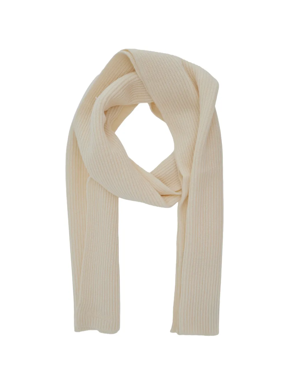 MC2 Saint Barth ribbed-knit scarf Wit