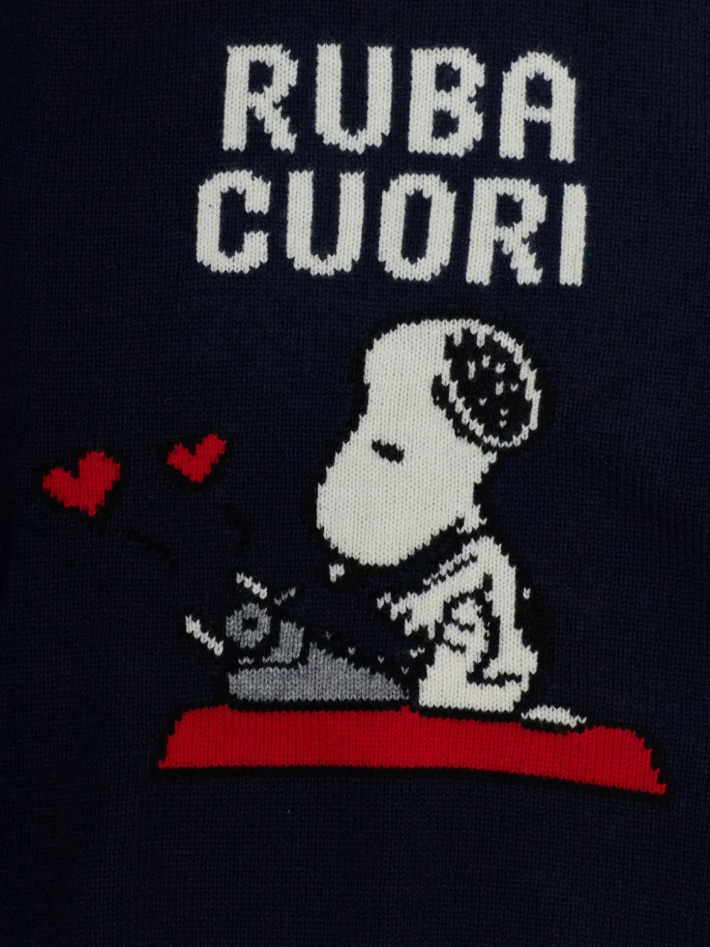 MC2 Saint Barth Kids x Peanuts trui met Snoopy-intarsia Blauw