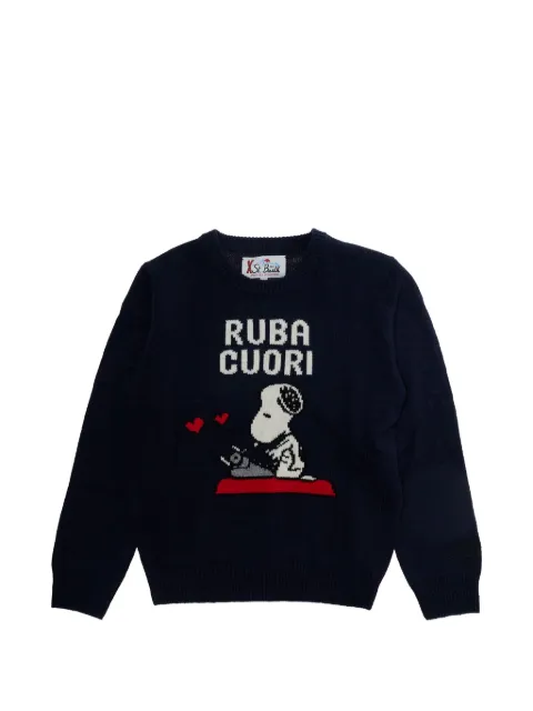 MC2 Saint Barth Kids x Peanuts Snoopy-intarsia sweater