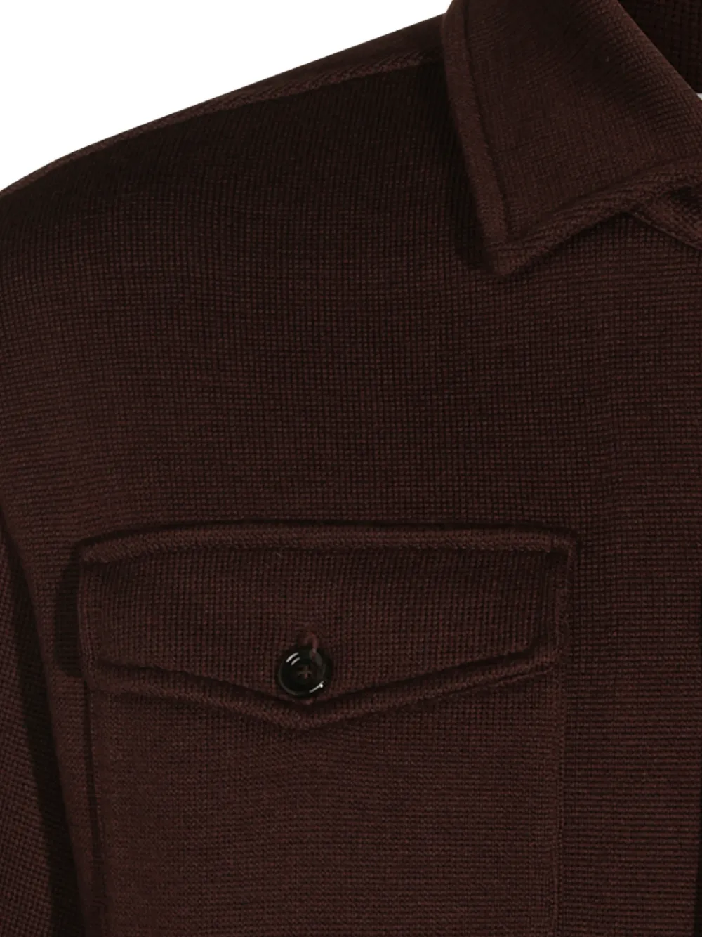 Lardini spread-collar button-up shirt jacket Bruin