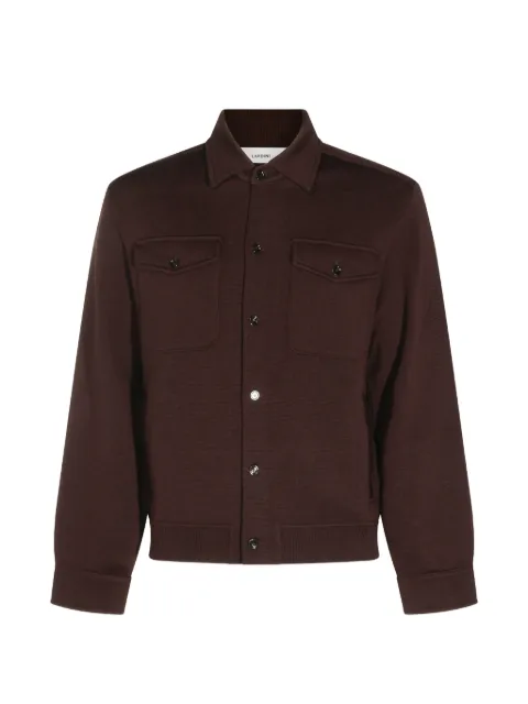 Lardini spread-collar button-up shirt jacket