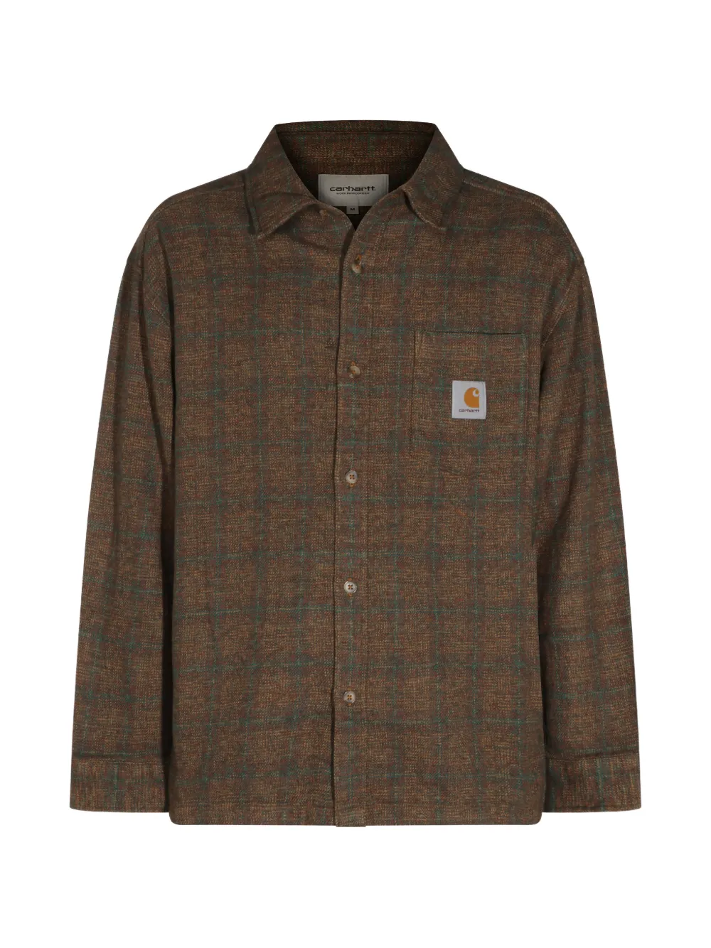 Carhartt WIP Bagley checked cotton shirt Bruin