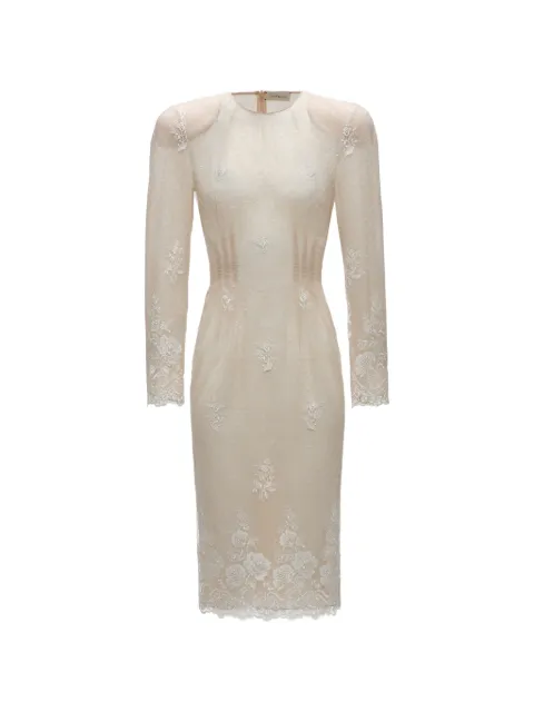 Magda Butrym lace-embroidered polka-dot midi dress