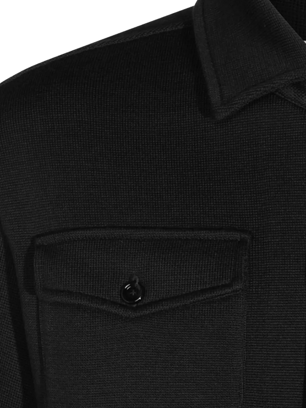 Lardini Shirtjack met klepzak Zwart