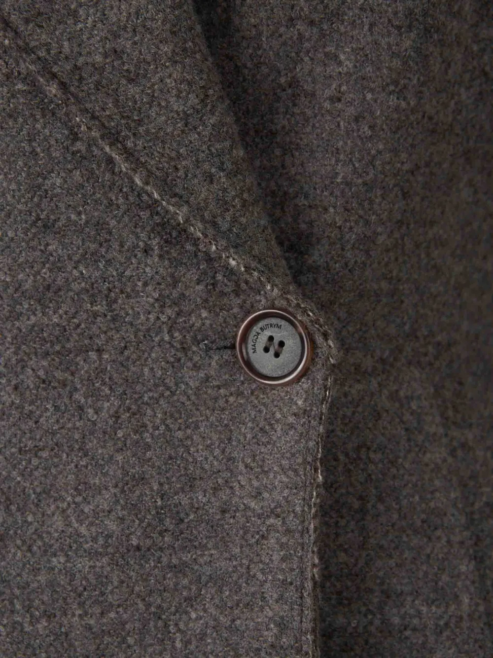 Magda Butrym Blazer met sjaalkraag en ceintuur Grijs