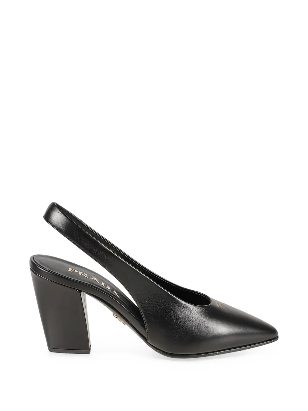 Prada leather slingback pumps - Nero