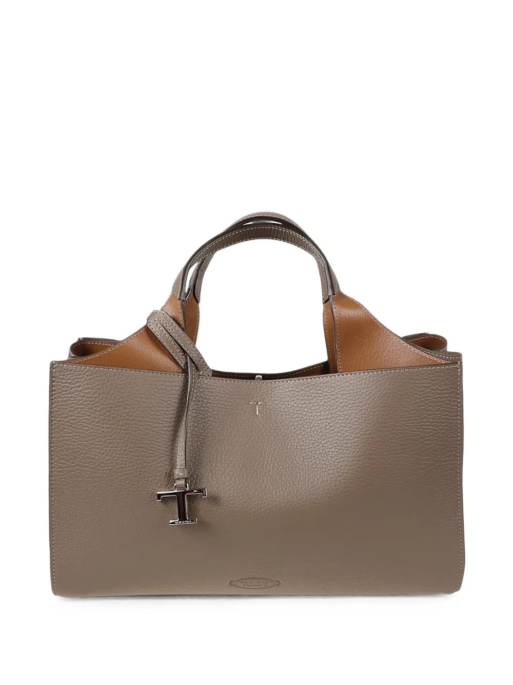 Tod's T Timeless pebbled-leather tote bag