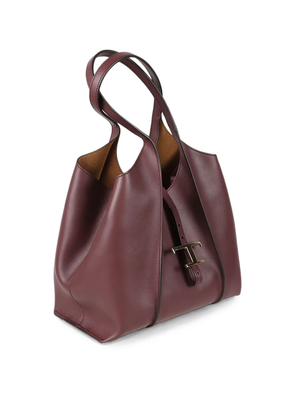 Tod's T Timeless leren shopper Rood