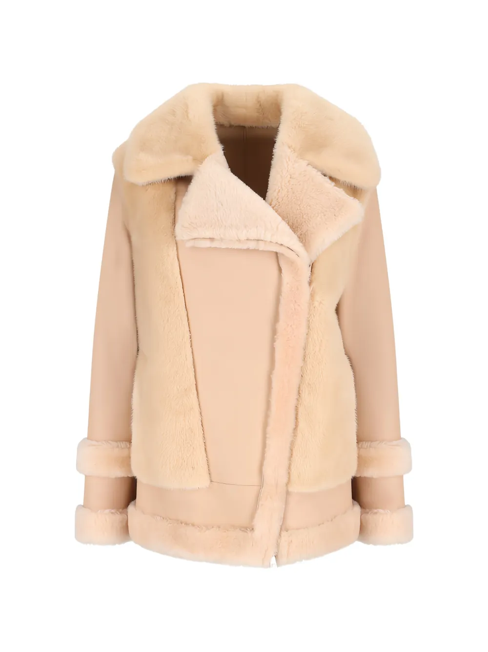 Blancha panelled shearling jacket