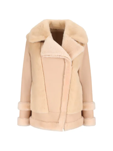Blancha panelled shearling jacket