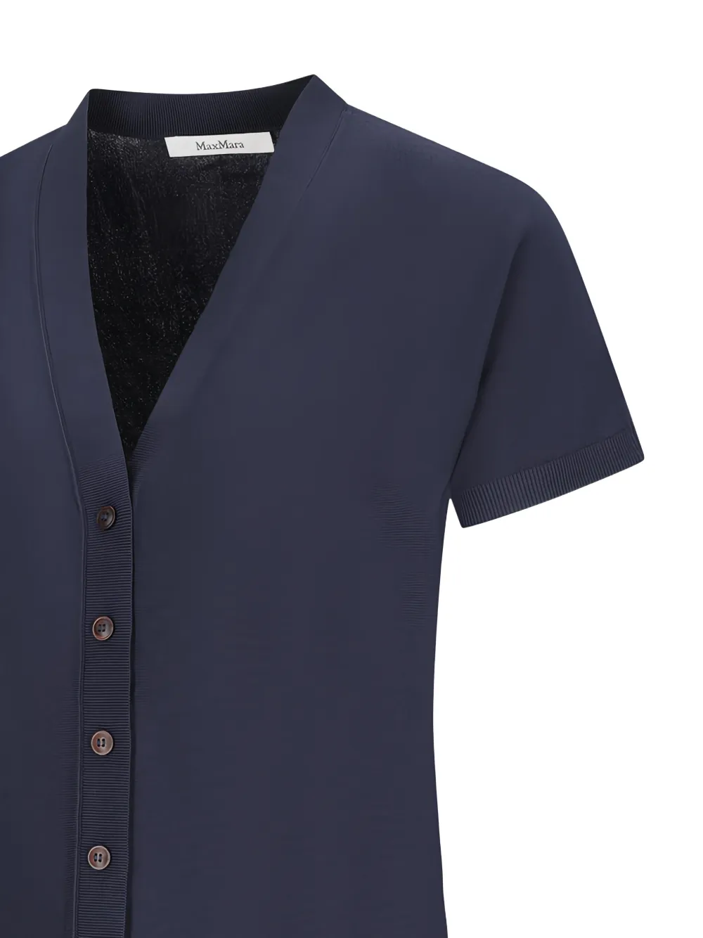 Max Mara Vest met V-hals Blauw