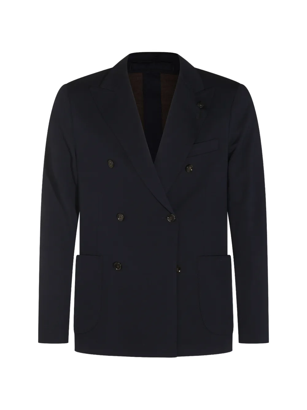 Lardini peak-lapel double-breasted blazer