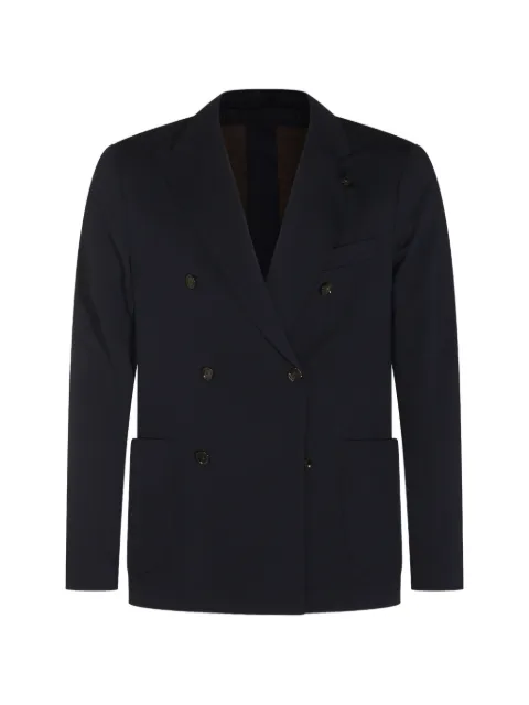 Lardini peak-lapel double-breasted blazer
