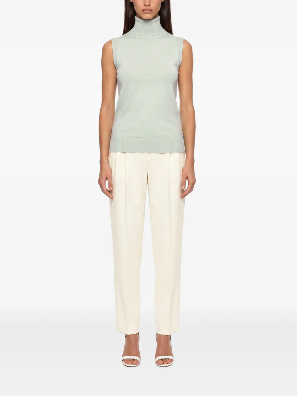 Sportmax Mouwloze coltrui Groen