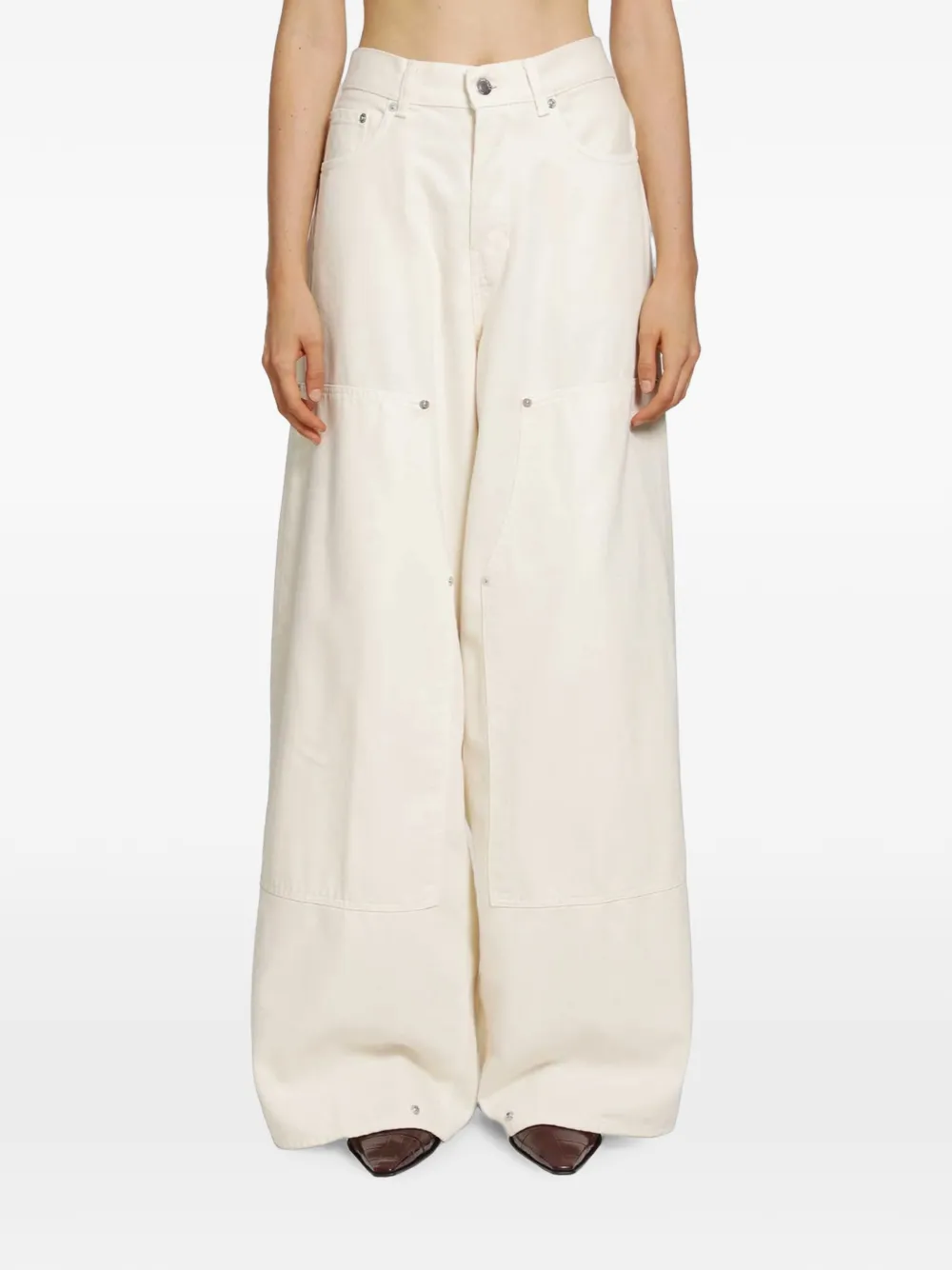 Haikure Legacy wide-leg jeans Beige