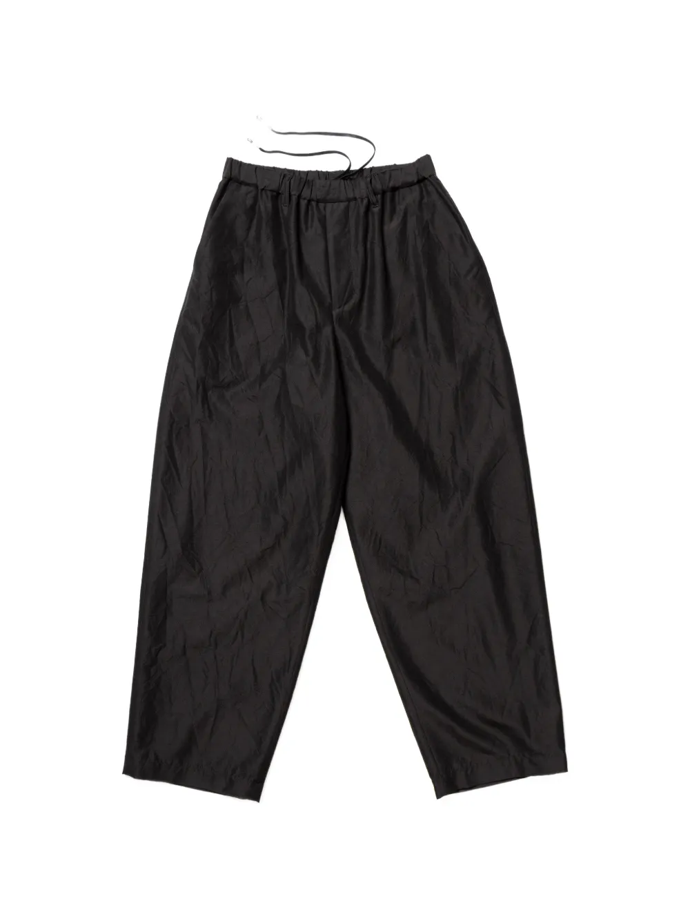 Calmlence Straight-leg Drawstring Trousers In Black