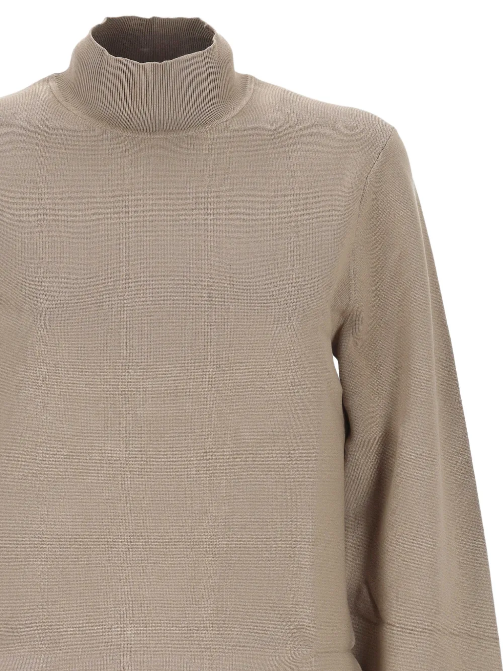 Filippa K Trui met hoge hals en flared mouwen Beige