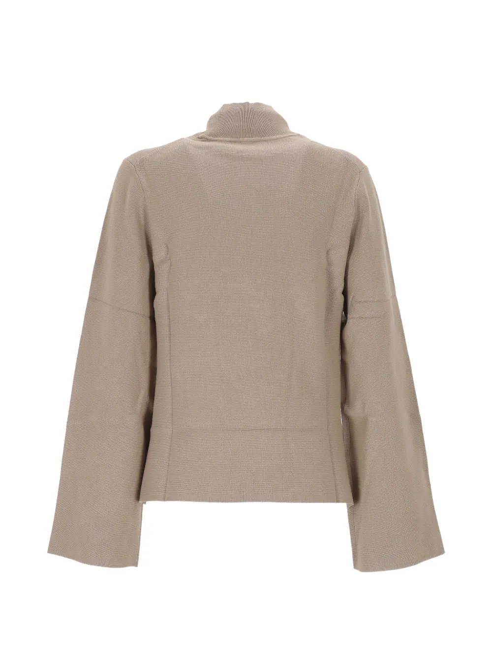 Filippa K Trui met hoge hals en flared mouwen Beige