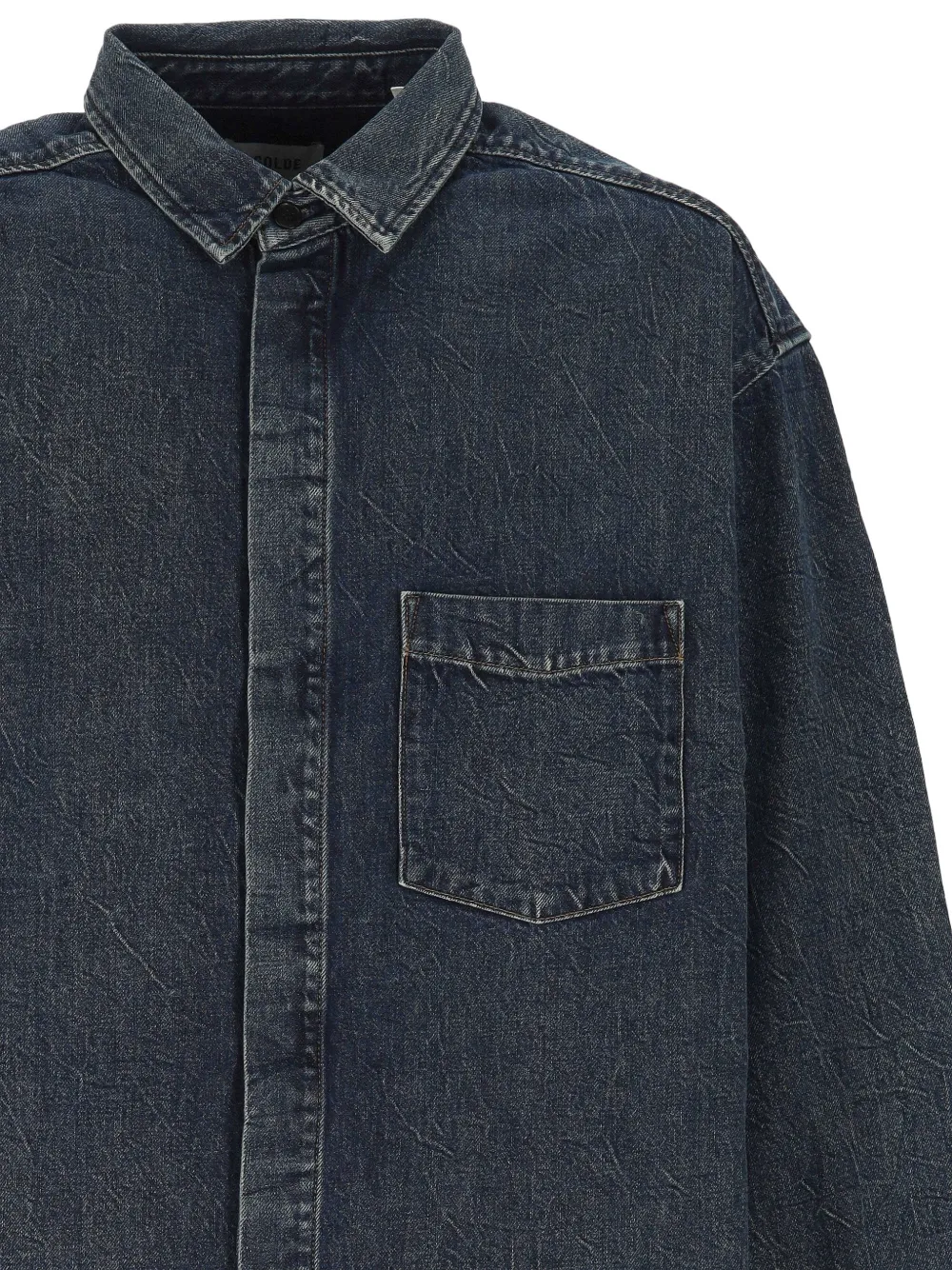AGOLDE Patch-pocket Denim Shirt in Blue, view 3