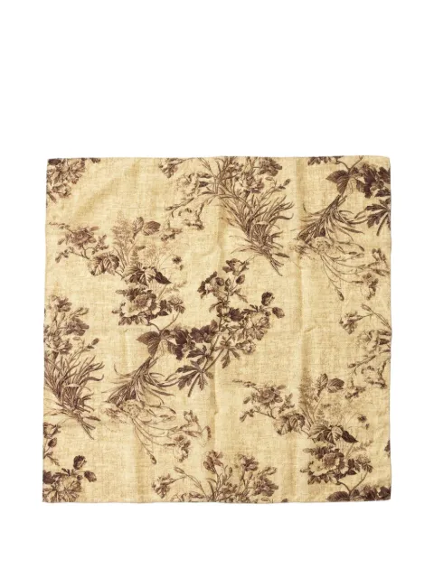 CALMLENCE floral-print silk-blend scarf