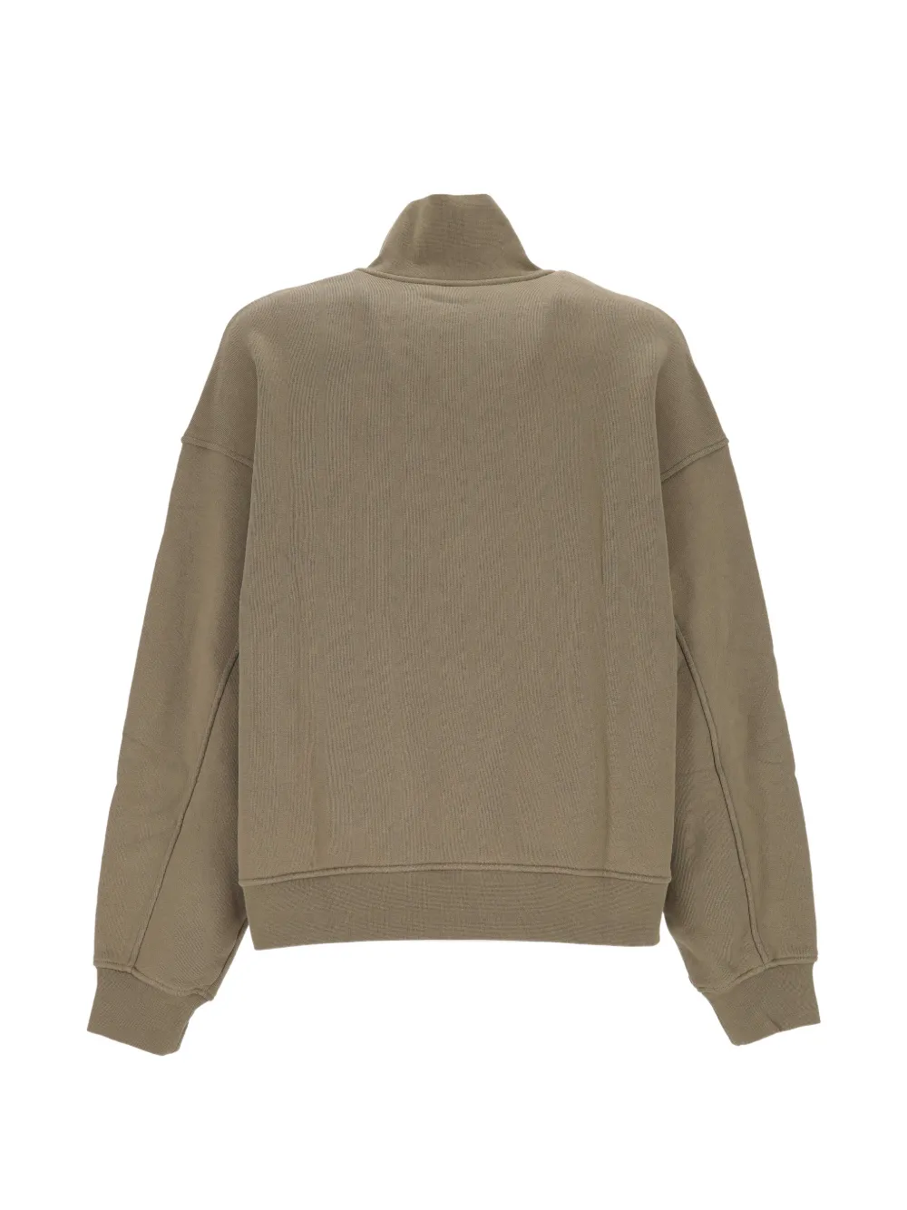 AGOLDE Pavillion half-zip chest-pocket sweatshirt Beige