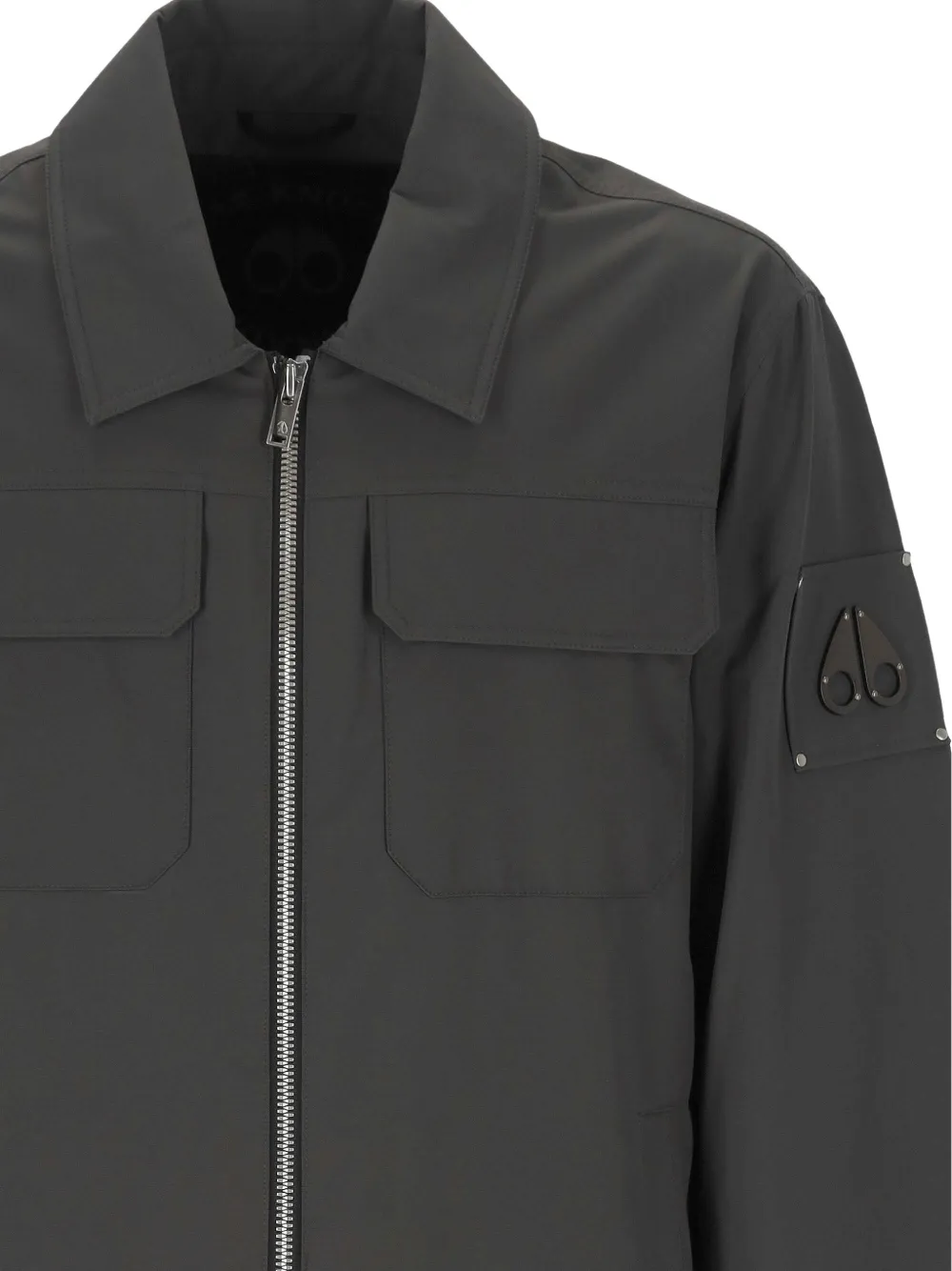 Moose Knuckles Jack met logopatch Grijs