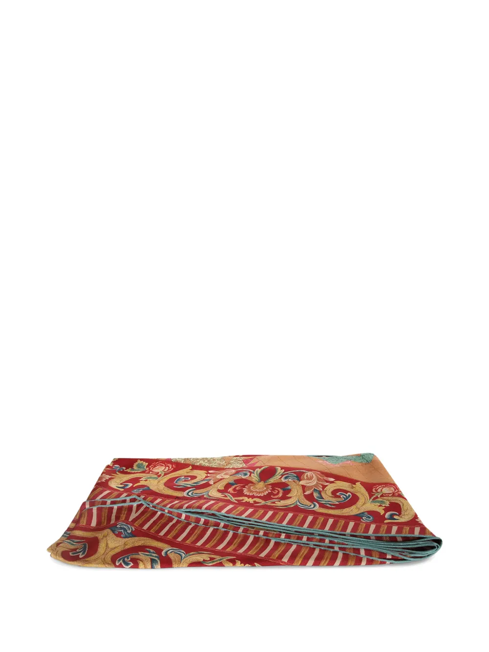 Pierre-Louis Mascia floral-print striped scarf - Rot
