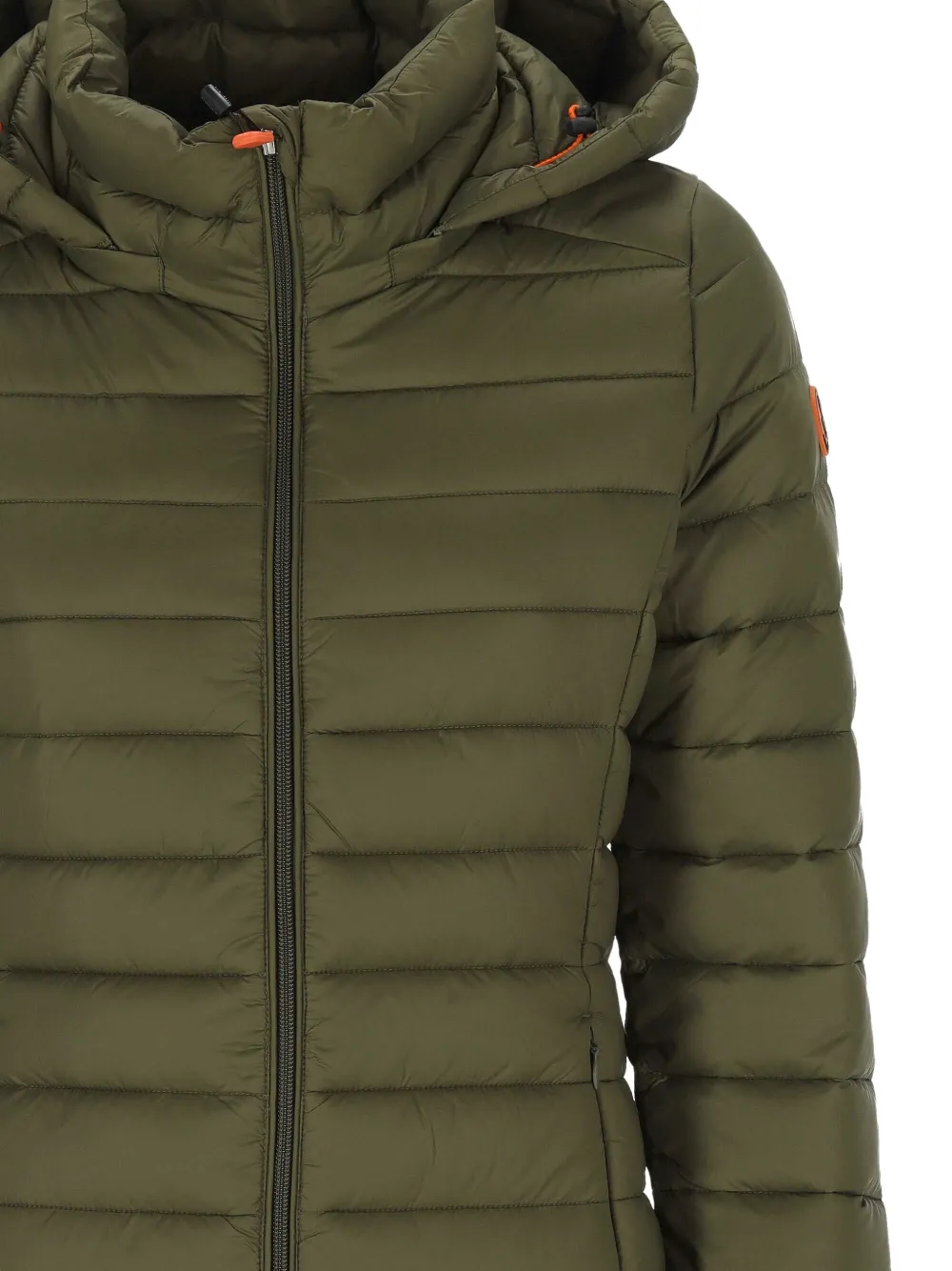 Save The Duck quilted hooded coat Groen