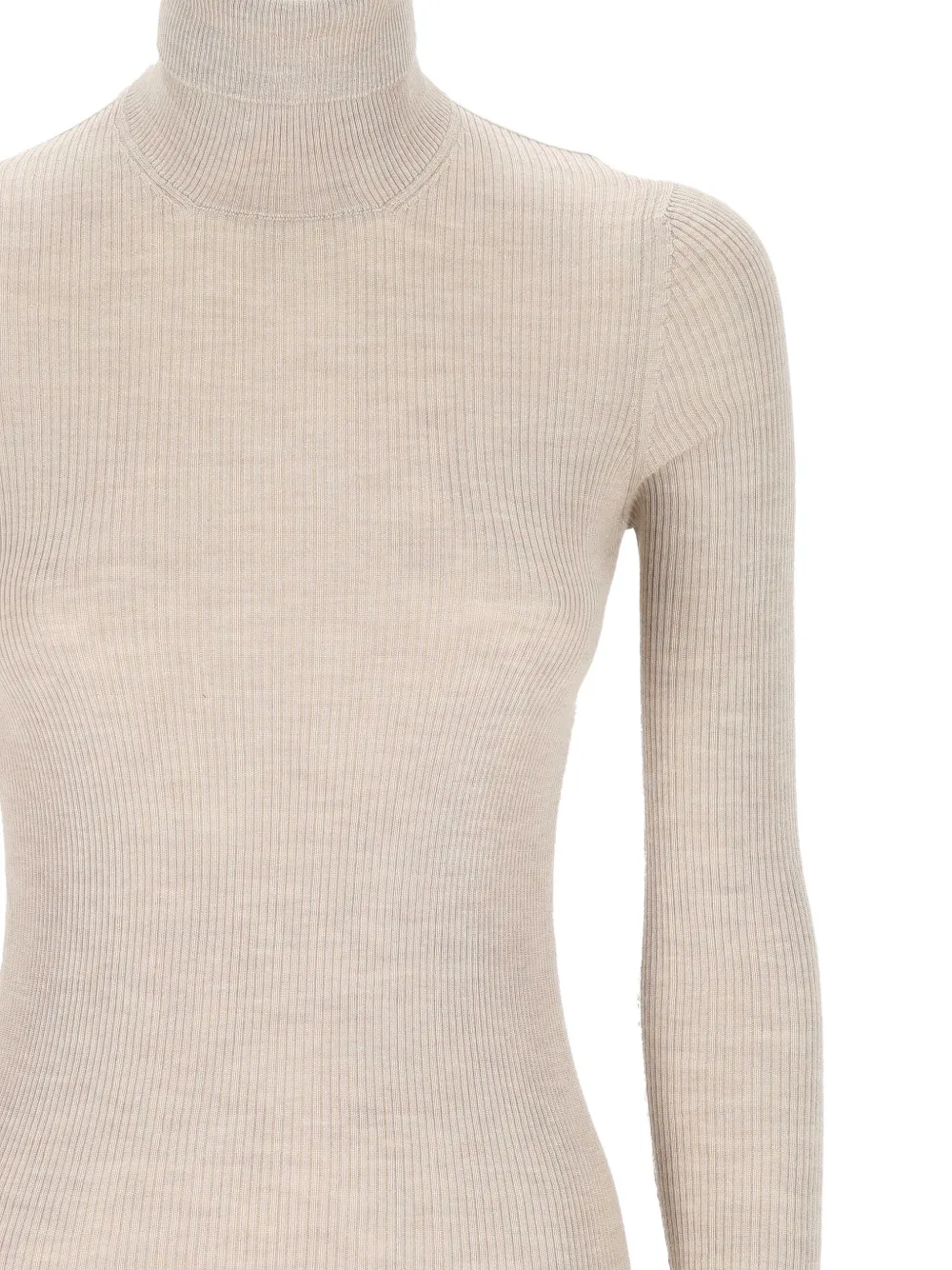 Agnona Ribgebreide coltrui Beige
