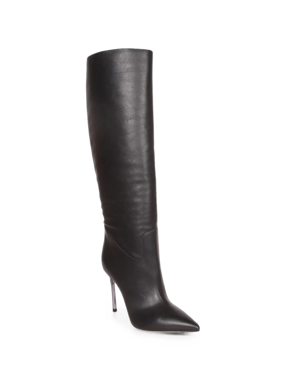 Casadei Superblade pointed-toe knee-high boots Zwart